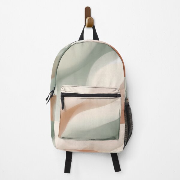 Item preview, January Minimalist Sage Green Terracotta Abstract Wave Art designed and sold by ART ATTACK ZONE.