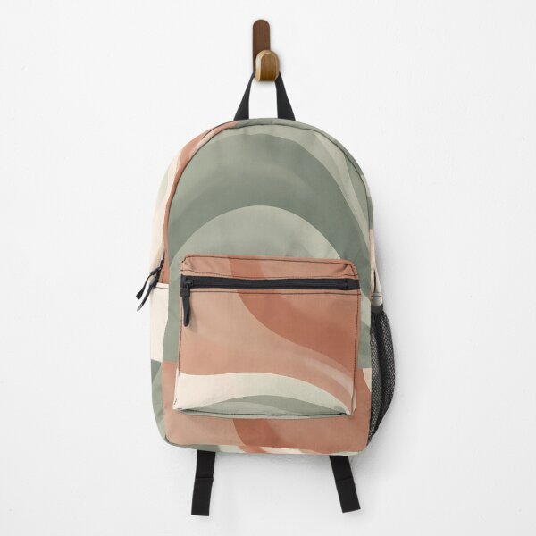 Item preview, April Minimalist Sage Green Terracotta Abstract Wave Art designed and sold by ART ATTACK ZONE.