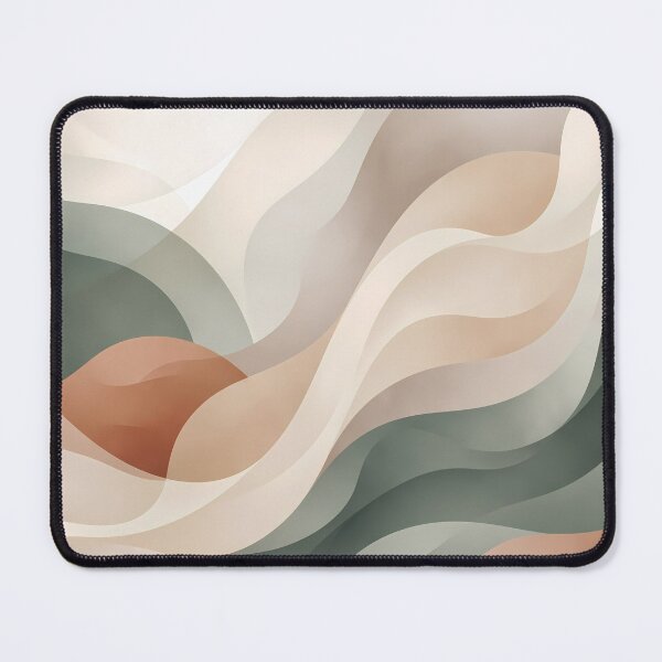 Item preview, September Minimalist Sage Green Terracotta Abstract Wave Art designed and sold by ART ATTACK ZONE.