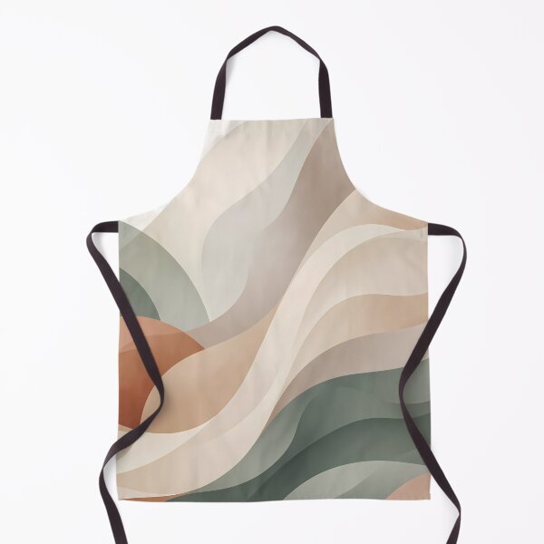 Item preview, September Minimalist Sage Green Terracotta Abstract Wave Art designed and sold by ART ATTACK ZONE.