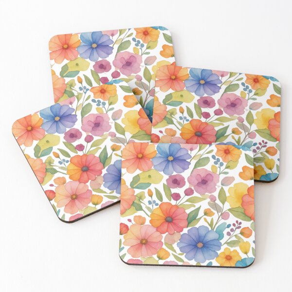 Item preview, Whimsical Watercolor Wildflower Meadow designed and sold by Rekline.