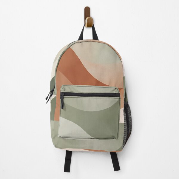 Item preview, MEXICO Minimalist Sage Green Terracotta Abstract Wave Art designed and sold by ART ATTACK ZONE.