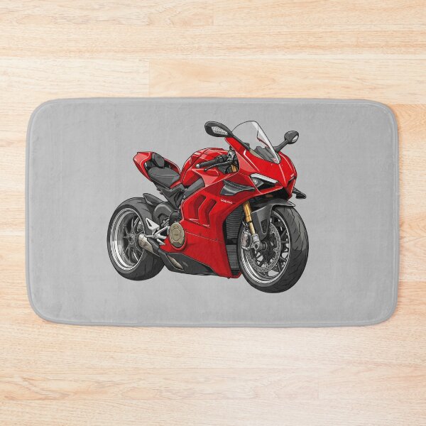 Item preview, Ducati Panigale V4 R Red Superbike Motorcycle Illustration designed and sold by Motorline44.