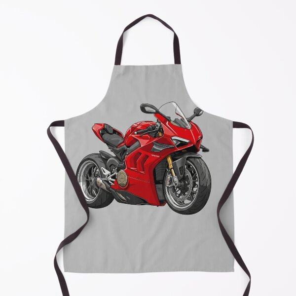 Item preview, Ducati Panigale V4 R Red Superbike Motorcycle Illustration designed and sold by Motorline44.