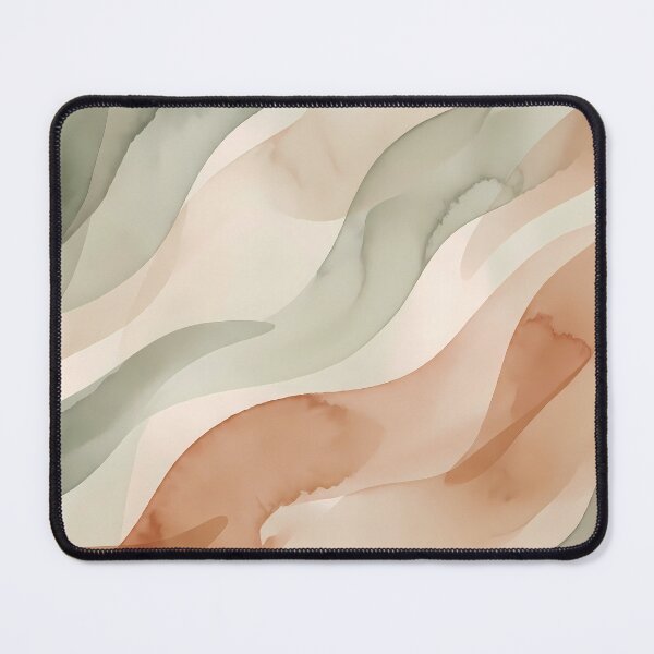Item preview, Italy Minimalist Sage Green Terracotta Abstract Wave Art designed and sold by ART ATTACK ZONE.