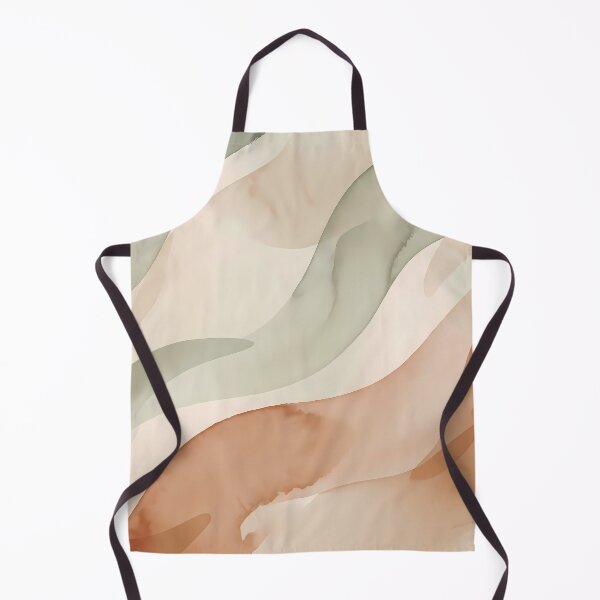 Item preview, Italy Minimalist Sage Green Terracotta Abstract Wave Art designed and sold by ART ATTACK ZONE.
