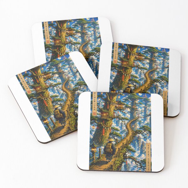 Item preview, Title: The Path Above the Clouds | Japanese Ukiyo-e Art designed and sold by Substance_life.