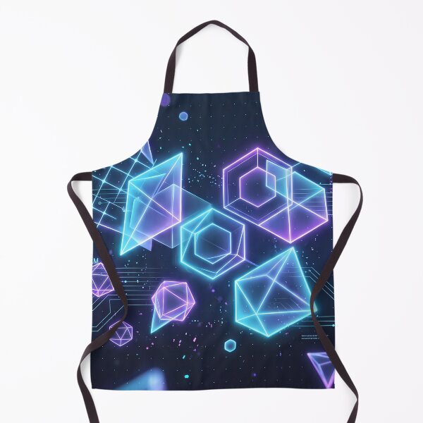 Item preview, Futuristic Cyberpunk Neon Grid Tech Interface Art designed and sold by ART ATTACK ZONE.