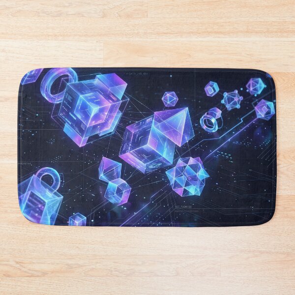 Item preview, LOVE Futuristic Cyberpunk Neon Grid Tech Interface Art designed and sold by ART ATTACK ZONE.