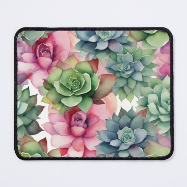 Item preview, Vibrant Watercolor Succulent Garden designed and sold by Rekline.