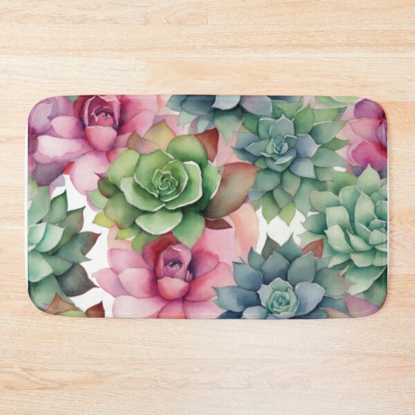 Item preview, Vibrant Watercolor Succulent Garden designed and sold by Rekline.