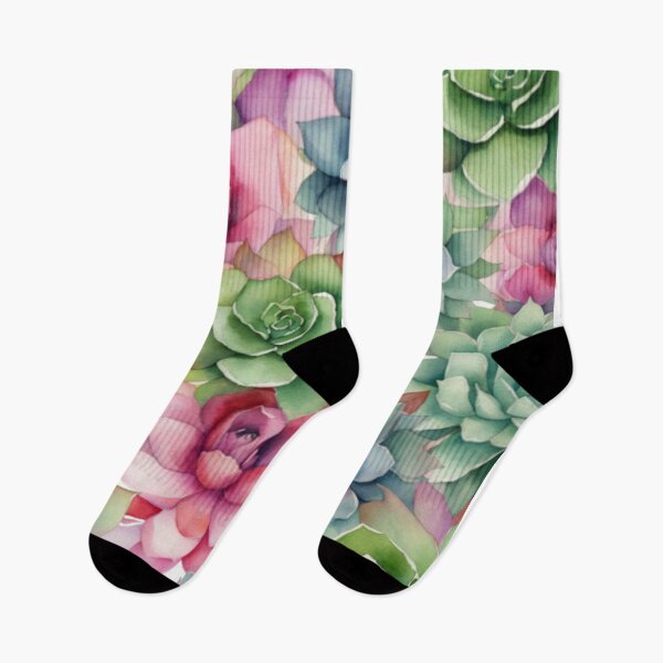 Item preview, Vibrant Watercolor Succulent Garden designed and sold by Rekline.
