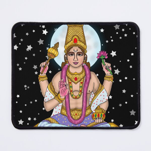 Item preview, Lord Chandra Artwork | Divine Moon God Digital Illustration | Hindu Mythology Art designed and sold by Harshit_Digital_Arts.