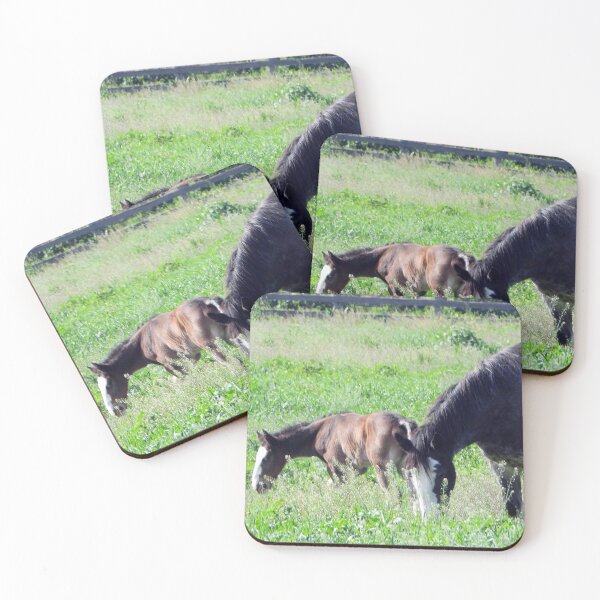 Item preview, A mare and her foal grazing designed and sold by Lynette2025.