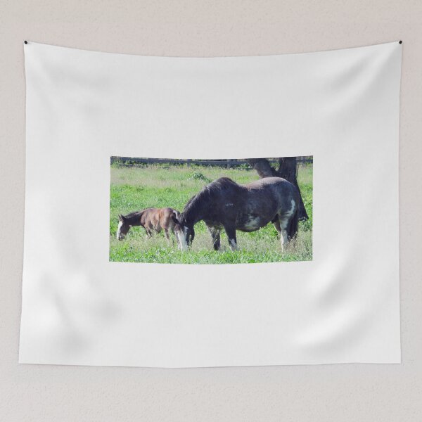 Item preview, A mare and her foal grazing designed and sold by Lynette2025.