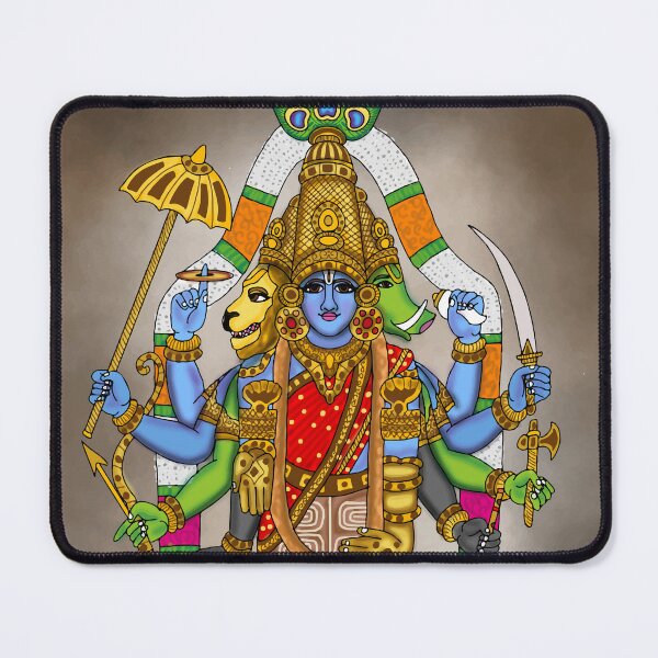 Item preview, Lord Vishnu Artwork | Divine Hindu God Digital Painting Illustration designed and sold by Harshit_Digital_Arts.
