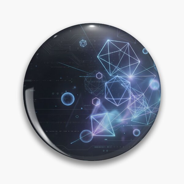 Item preview, 666 Futuristic Cyberpunk Neon Grid Tech Interface Art designed and sold by ART ATTACK ZONE.
