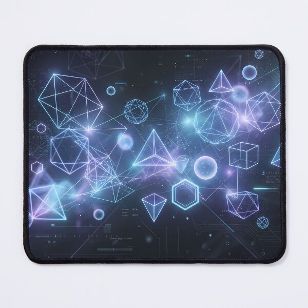 Item preview, 666 Futuristic Cyberpunk Neon Grid Tech Interface Art designed and sold by ART ATTACK ZONE.