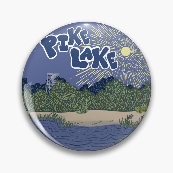 Item preview, Pike Lake, Wisconsin Illustration designed and sold by CampK80.