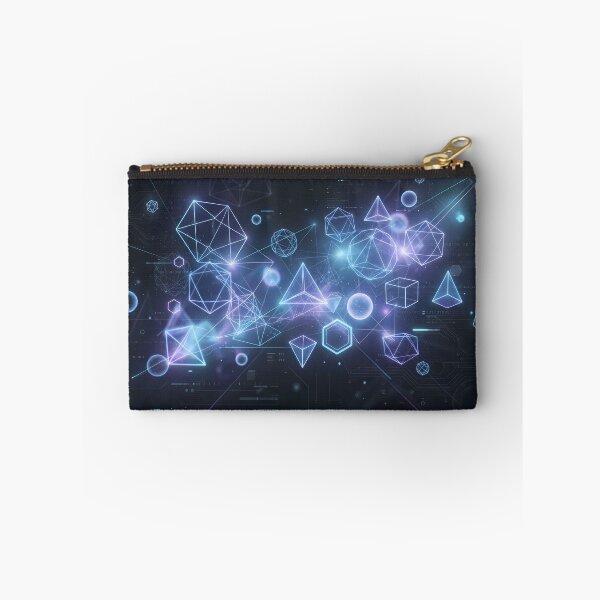 Item preview, 666 Futuristic Cyberpunk Neon Grid Tech Interface Art designed and sold by ART ATTACK ZONE.