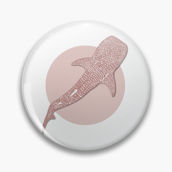 Item preview, Whale Shark Dusty Pink with Shadow designed and sold by SeaLarkArt.