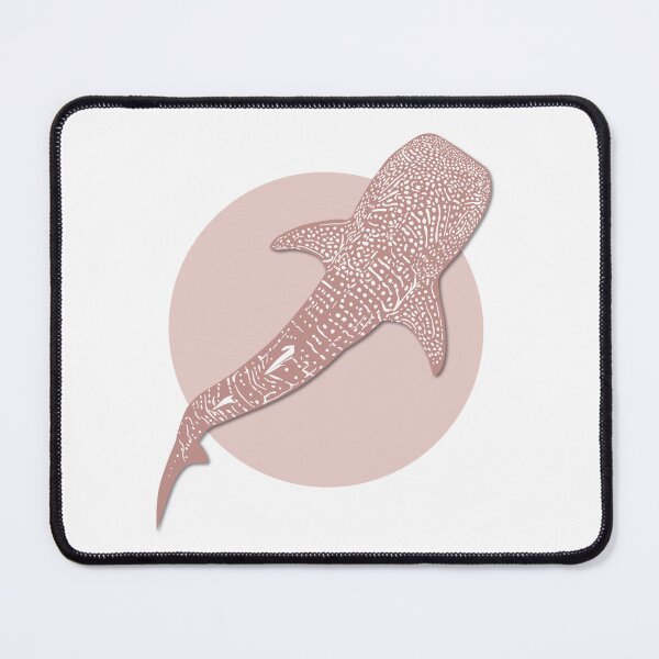 Item preview, Whale Shark Dusty Pink with Shadow designed and sold by SeaLarkArt.