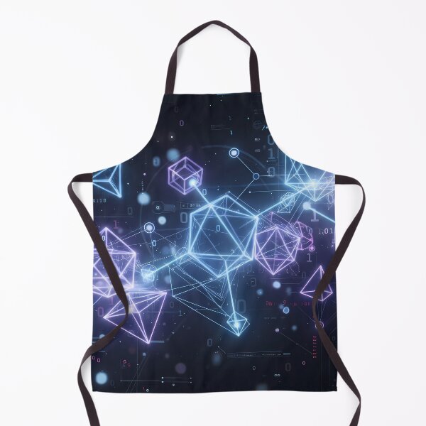 Item preview, TWO Futuristic Cyberpunk Neon Grid Tech Interface Art designed and sold by ART ATTACK ZONE.