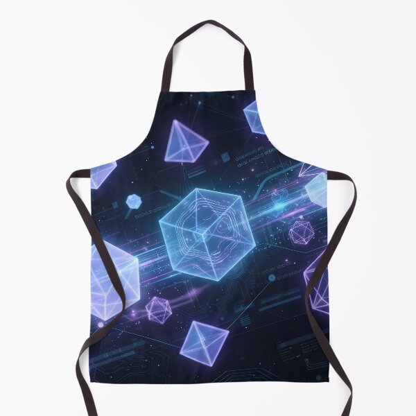Item preview, ONE Futuristic Cyberpunk Neon Grid Tech Interface Art designed and sold by ART ATTACK ZONE.