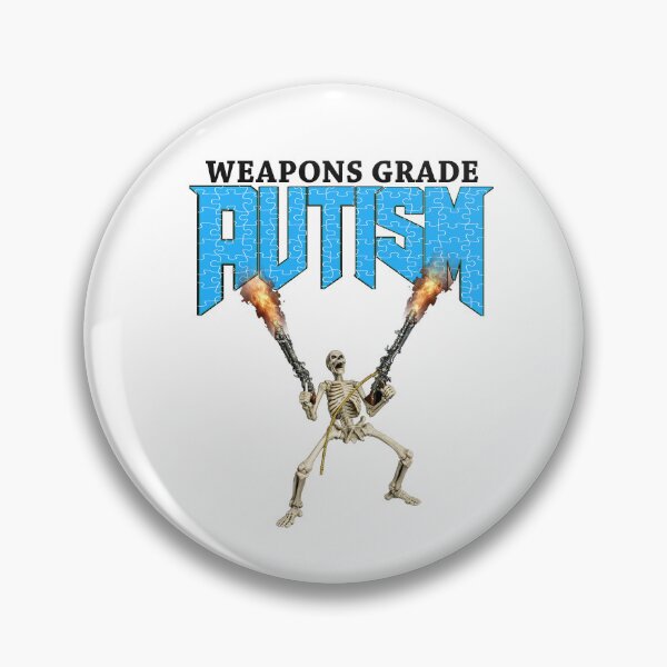 Item preview, Weapons Grade Autism Skeleton with Guns!!  designed and sold by GlowFYourself.