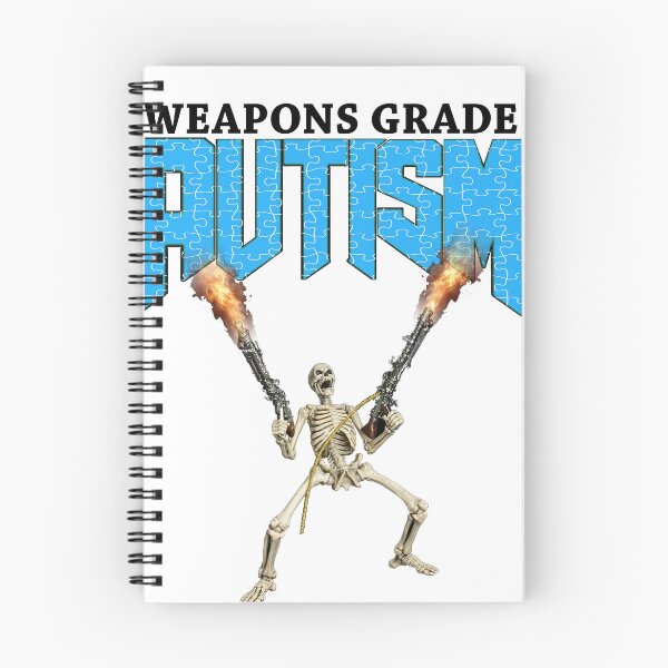 Item preview, Weapons Grade Autism Skeleton with Guns!!  designed and sold by GlowFYourself.