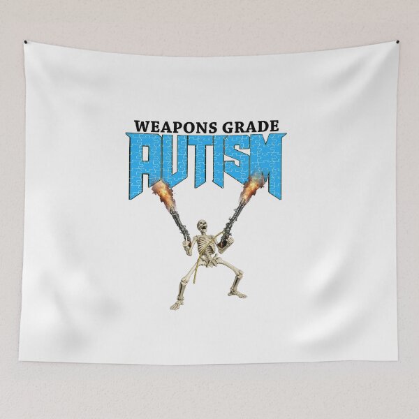 Item preview, Weapons Grade Autism Skeleton with Guns!!  designed and sold by GlowFYourself.