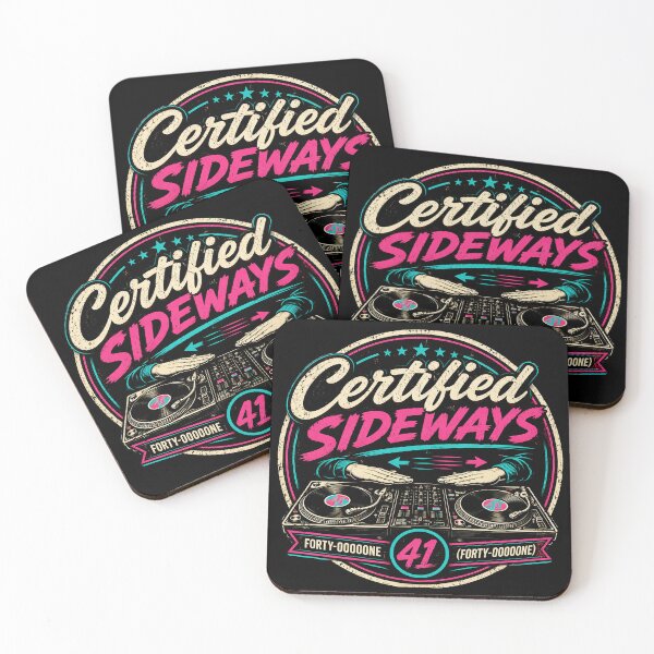 Item preview, 41 (forty-ooooone) SIDEWAYS SOCIETY COLLECTION - DJ COLLECTION -  Certified Sideways - Vibe Turntables Hands moving left and right designed and sold by WheelieGdArt.