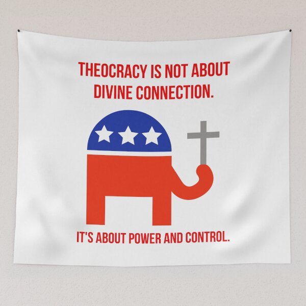 Item preview, Theocracy is about power and control. designed and sold by Rachel the Artist .