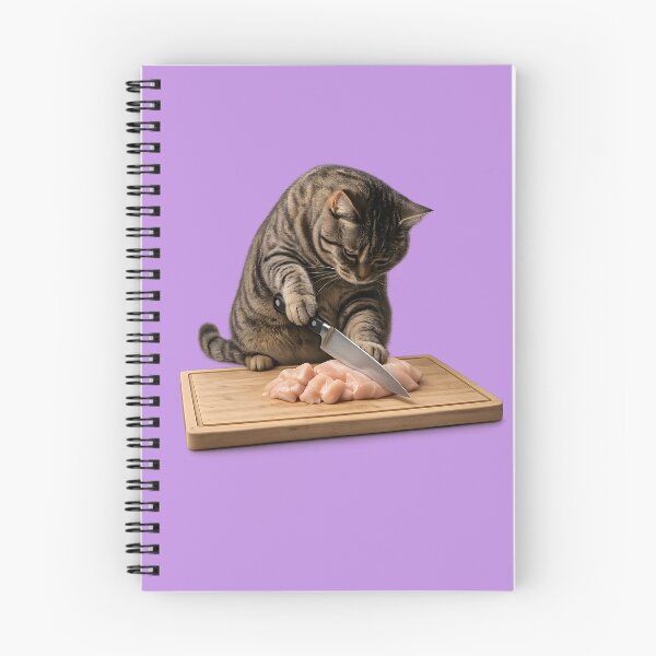 Item preview, Chef Cat Chopping Chicken designed and sold by Geek Farm.