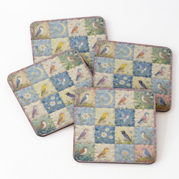 Item preview, Songbirds of Spring Quilt designed and sold by TheMadTeaParty.