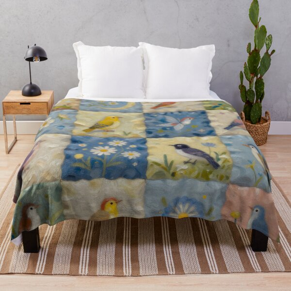 Item preview, Songbirds of Spring Quilt designed and sold by TheMadTeaParty.