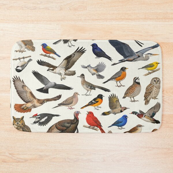 Item preview, Native Birds of Arkansas Retro Style Identification Chart designed and sold by kakarikihill.