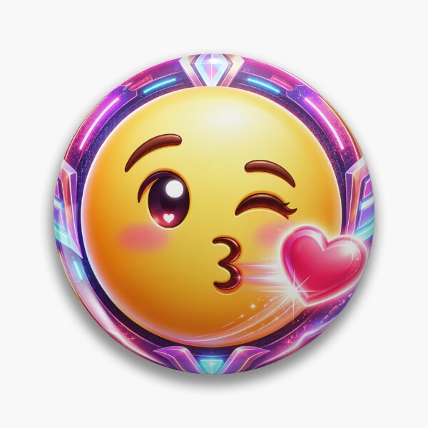 Artikelvorschau, Cyber Kiss Emoji entworfen und verkauft von syotos-ai.