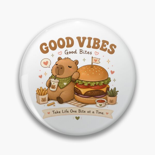 Item preview, Cute Burger Capybara Shirt | Kawaii Cheeseburger Animal | Good Vibes Good Bites | Cozy Foodie Gift | Capybara Lover Tee designed and sold by Snackwear Apparel.