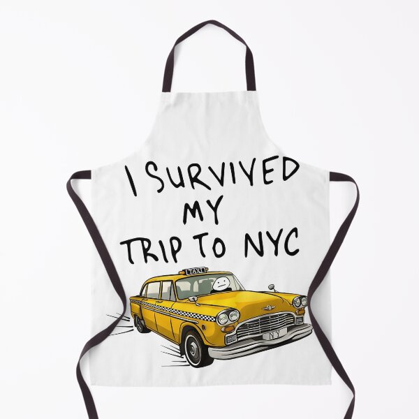 Item preview, I Survived My Trip To NYC Funny New York Yellow Taxi Meme Graphic T-Shirt designed and sold by CareerKitties.