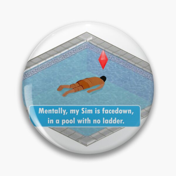 Item preview, Mentally, my Sim is facedown, in a pool, with no ladder designed and sold by GlowFYourself.