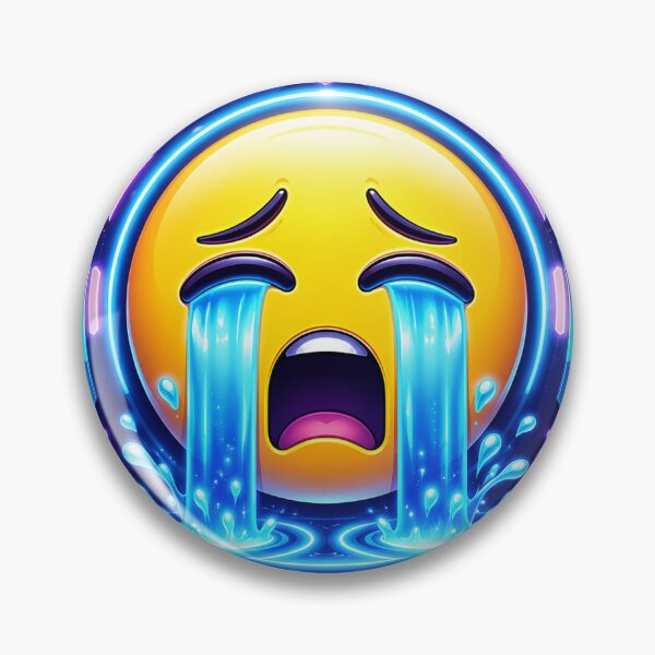 Artikelvorschau, Cyber Crying Emoji entworfen und verkauft von syotos-ai.