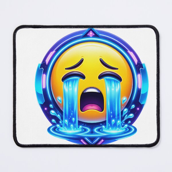 Item preview, Cyber Crying Emoji designed and sold by syotos-ai.