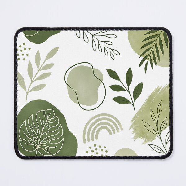Item preview, Minimal Botanical Abstract Pattern | Modern Green Nature Leaves Design designed and sold by Tshirtstory.