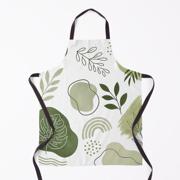 Item preview, Minimal Botanical Abstract Pattern | Modern Green Nature Leaves Design designed and sold by Tshirtstory.