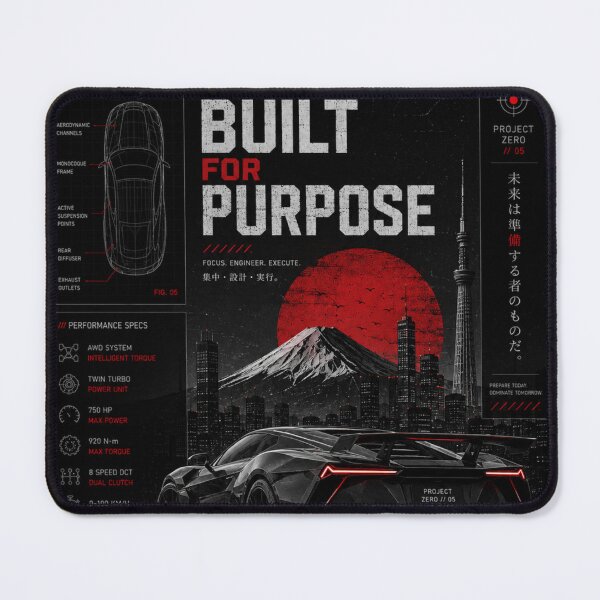 Item preview, Built For Purpose Futuristic Hypercar Poster designed and sold by MidnightPistons.
