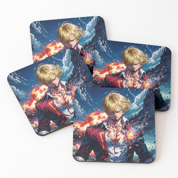 Item preview, Sanji Vinsmoke One Piece Storm Flame Hero Mood designed and sold by Mazghobarts.