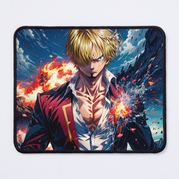 Item preview, Sanji Vinsmoke One Piece Storm Flame Hero Mood designed and sold by Mazghobarts.