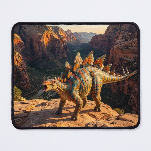 Item preview, Stegosaurus Roars in Ancient Grand Canyon designed and sold by Tridentulus.