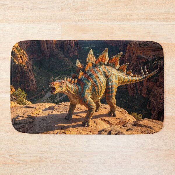 Item preview, Stegosaurus Roars in Ancient Grand Canyon designed and sold by Tridentulus.